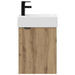 Unitate de baie cu robinet Stejar Artizanal 45,5 x 22,5 x 84 cm - WALTI WALTI