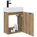 Unitate de baie cu robinet Stejar Artizanal 45,5 x 22,5 x 84 cm - WALTI WALTI