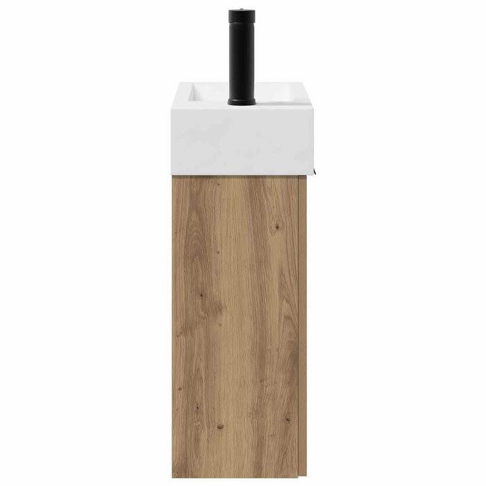 Unitate de baie cu robinet Stejar Artizanal 45,5 x 22,5 x 84 cm - WALTI WALTI