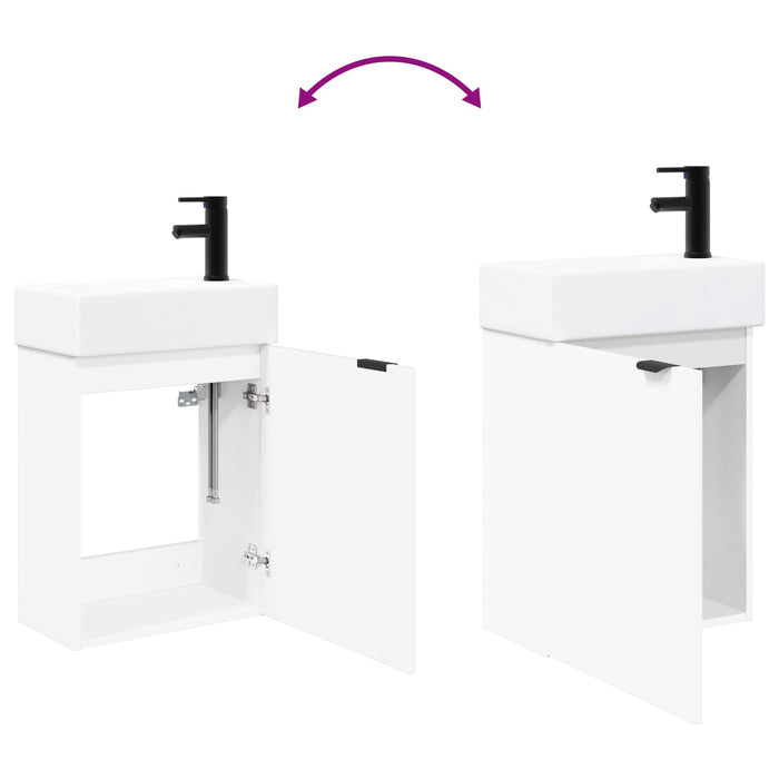 Unitate de baie cu robinet Alb 45,5 x 22,5 x 84 cm - WALTI WALTI