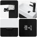 Unitate de baie cu robinet Stejar Negru 45,5 x 22,5 x 84 cm - WALTI WALTI