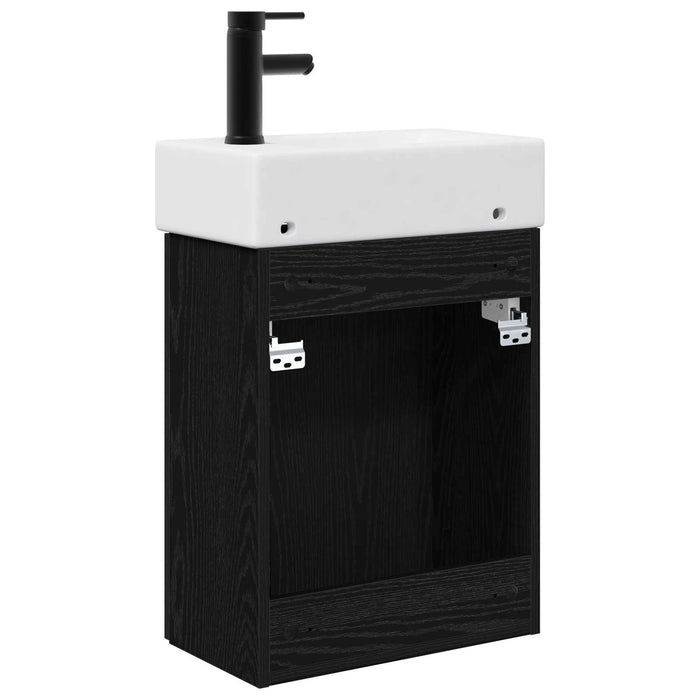 Unitate de baie cu robinet Stejar Negru 45,5 x 22,5 x 84 cm - WALTI WALTI