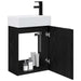 Unitate de baie cu robinet Stejar Negru 45,5 x 22,5 x 84 cm - WALTI WALTI