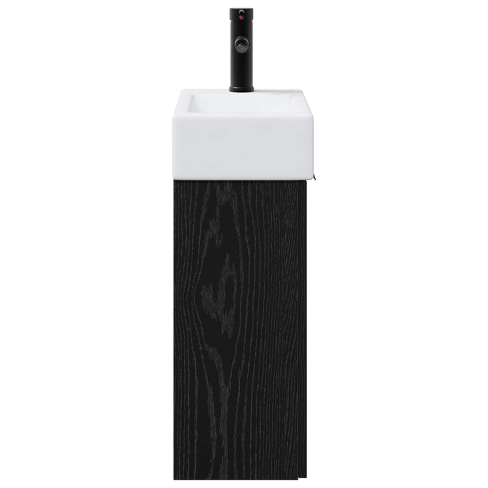 Unitate de baie cu robinet Stejar Negru 45,5 x 22,5 x 84 cm - WALTI WALTI