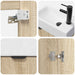 Unitate de baie cu robinet Stejar Sonoma 45,5 x 22,5 x 84 cm - WALTI WALTI
