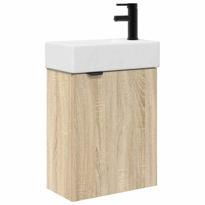 Unitate de baie cu robinet Stejar Sonoma 45,5 x 22,5 x 84 cm - WALTI WALTI