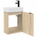 Unitate de baie cu robinet Stejar Sonoma 45,5 x 22,5 x 84 cm - WALTI WALTI