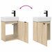 Unitate de baie cu robinet Stejar Sonoma 45,5 x 22,5 x 84 cm - WALTI WALTI