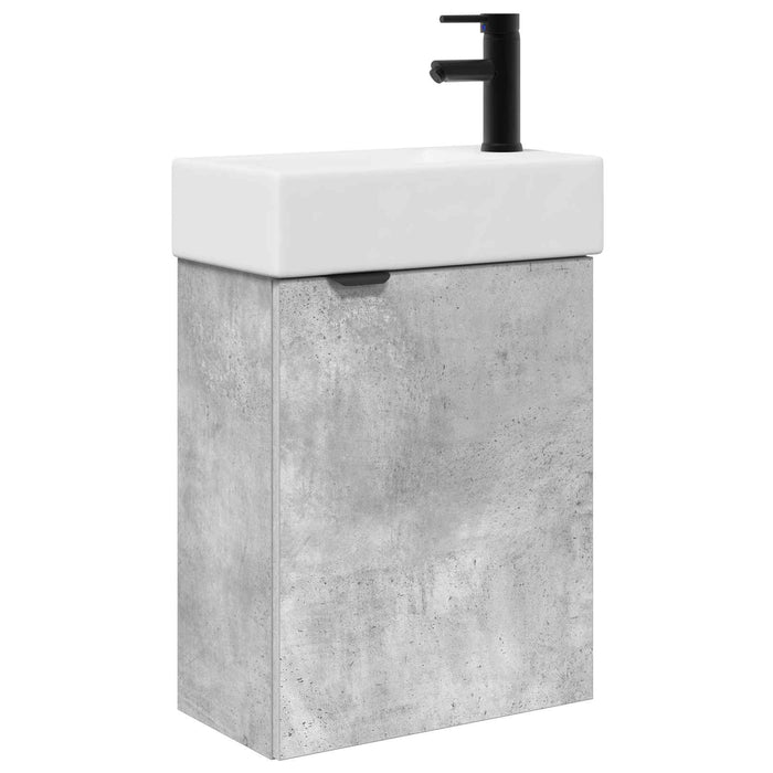 Unitate de baie cu robinet Gri Beton 45,5 x 22,5 x 84 cm - WALTI WALTI
