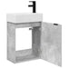 Unitate de baie cu robinet Gri Beton 45,5 x 22,5 x 84 cm - WALTI WALTI