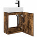 Unitate de baie cu robinet Stejar fumuriu 45,5 x 22,5 x 84 cm - WALTI WALTI