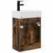 Unitate de baie cu robinet Stejar fumuriu 45,5 x 22,5 x 84 cm - WALTI WALTI
