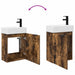 Unitate de baie cu robinet Stejar fumuriu 45,5 x 22,5 x 84 cm - WALTI WALTI