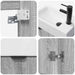 Unitate de baie cu robinet Sonoma gri 45,5 x 22,5 x 84 cm - WALTI WALTI