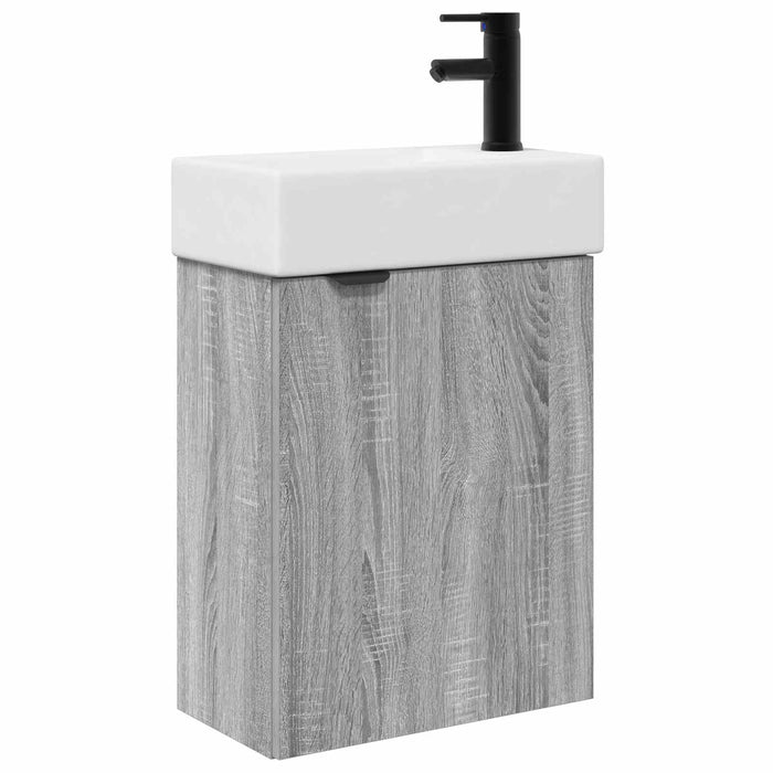 Unitate de baie cu robinet Sonoma gri 45,5 x 22,5 x 84 cm - WALTI WALTI