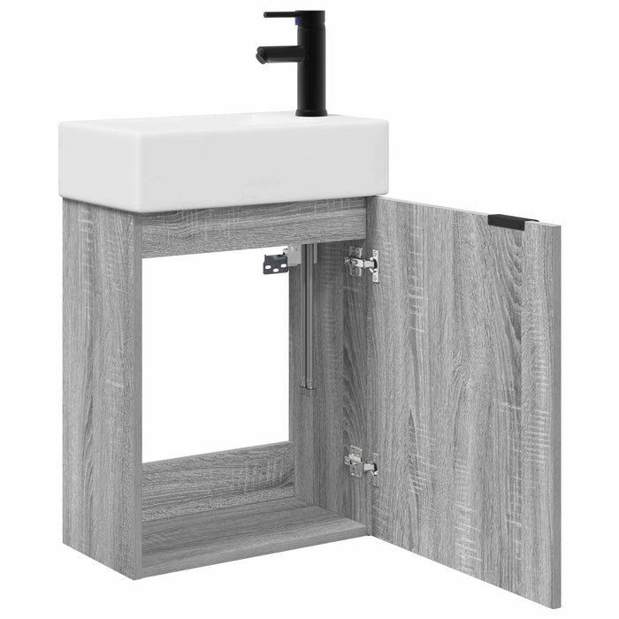 Unitate de baie cu robinet Sonoma gri 45,5 x 22,5 x 84 cm - WALTI WALTI