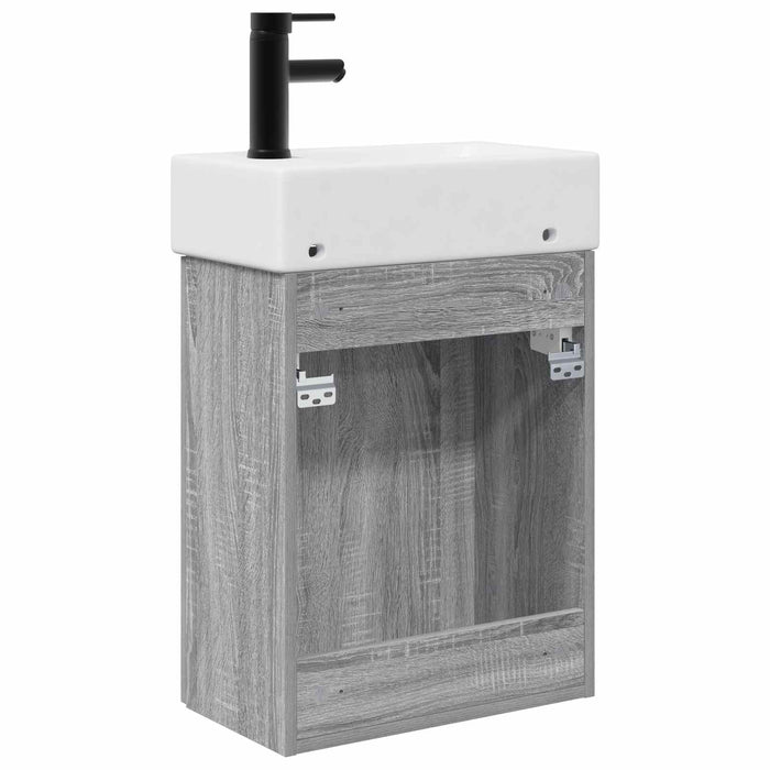 Unitate de baie cu robinet Sonoma gri 45,5 x 22,5 x 84 cm - WALTI WALTI