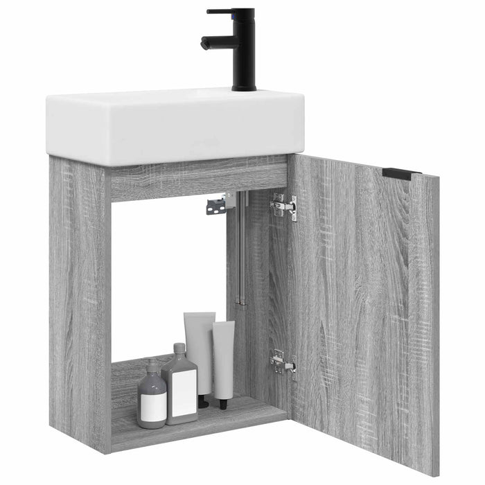 Unitate de baie cu robinet Sonoma gri 45,5 x 22,5 x 84 cm - WALTI WALTI