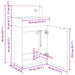 Unitate de baie cu robinet Sonoma gri 45,5 x 22,5 x 84 cm - WALTI WALTI