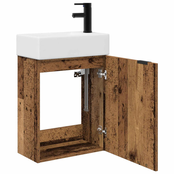 Unitate de baie cu robinet Lemn vechi 45,5 x 22,5 x 84 cm - WALTI WALTI