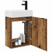 Unitate de baie cu robinet Lemn vechi 45,5 x 22,5 x 84 cm - WALTI WALTI