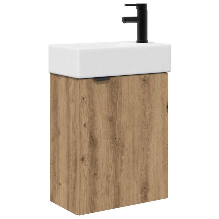 Unitate de baie cu robinet Stejar Artizanal 45,5 x 22,5 x 84 cm - WALTI WALTI