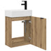Unitate de baie cu robinet Stejar Artizanal 45,5 x 22,5 x 84 cm - WALTI WALTI