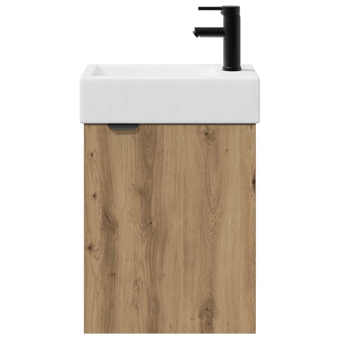 Unitate de baie cu robinet Stejar Artizanal 45,5 x 22,5 x 84 cm - WALTI WALTI