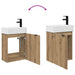 Unitate de baie cu robinet Stejar Artizanal 45,5 x 22,5 x 84 cm - WALTI WALTI