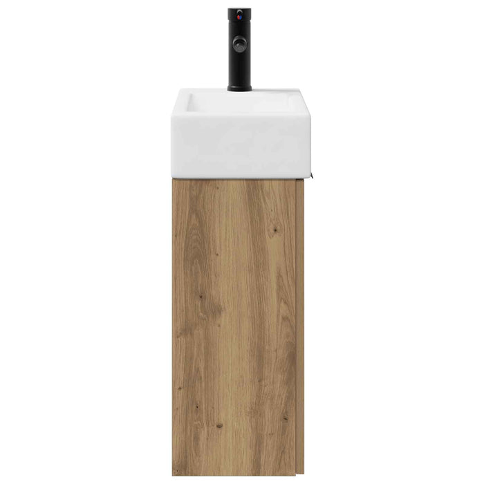 Unitate de baie cu robinet Stejar Artizanal 45,5 x 22,5 x 84 cm - WALTI WALTI