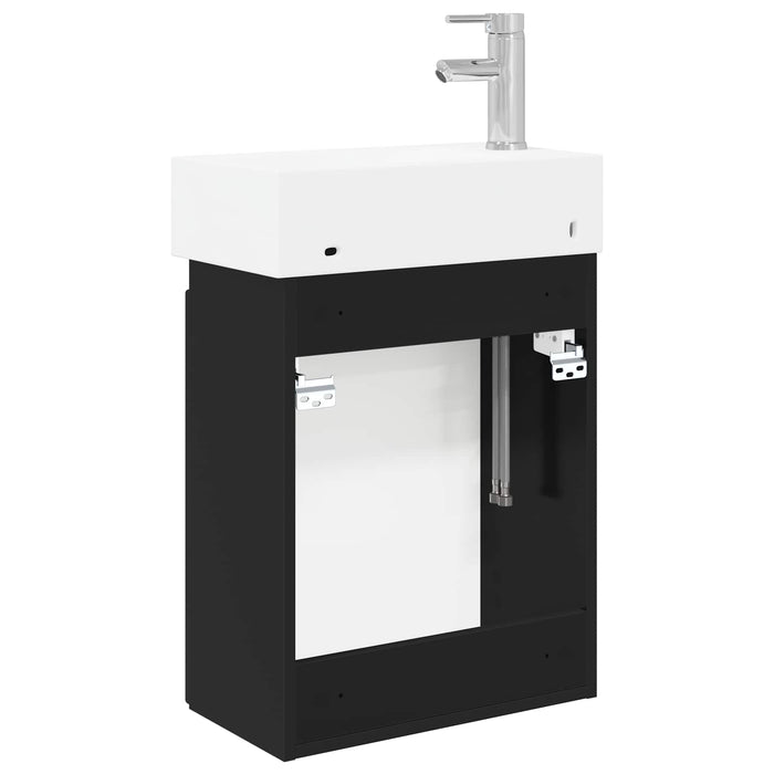 Unitate de baie cu robinet Negru 45,5 x 22,5 x 84 cm - WALTI WALTI