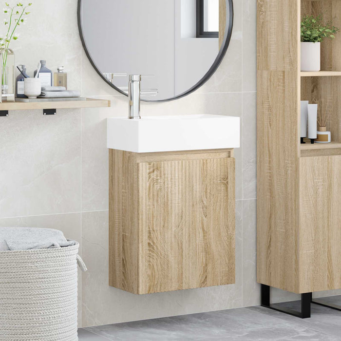 Unitate de baie cu robinet Stejar Sonoma 45,5 x 22,5 x 84 cm - WALTI WALTI