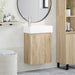 Unitate de baie cu robinet Stejar Sonoma 45,5 x 22,5 x 84 cm - WALTI WALTI