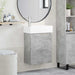Unitate de baie cu robinet Gri Beton 45,5 x 22,5 x 84 cm - WALTI WALTI