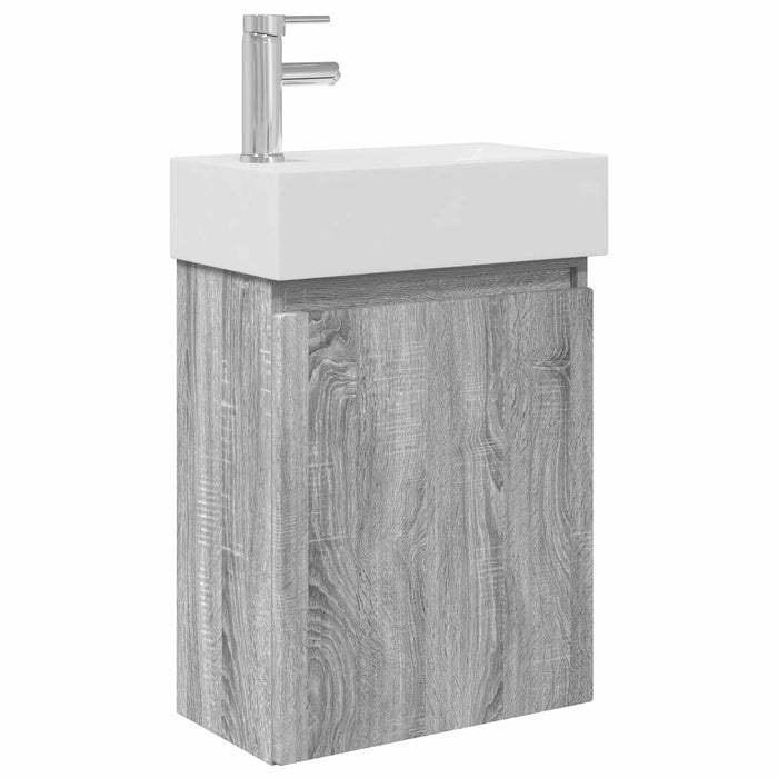 Unitate de baie cu robinet Sonoma gri 45,5 x 22,5 x 84 cm - WALTI WALTI