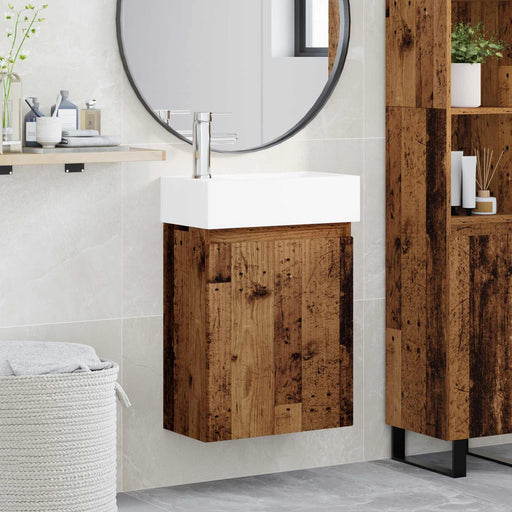 Unitate de baie cu robinet Lemn vechi 45,5 x 22,5 x 84 cm - WALTI WALTI