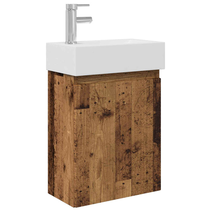 Unitate de baie cu robinet Lemn vechi 45,5 x 22,5 x 84 cm - WALTI WALTI