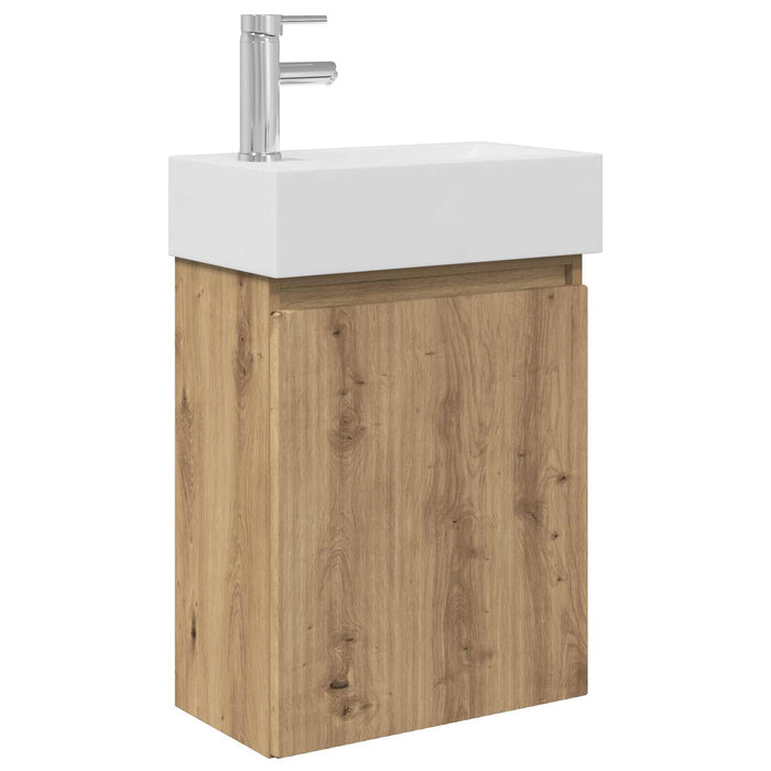 Unitate de baie cu robinet Stejar Artizanal 45,5 x 22,5 x 84 cm - WALTI WALTI