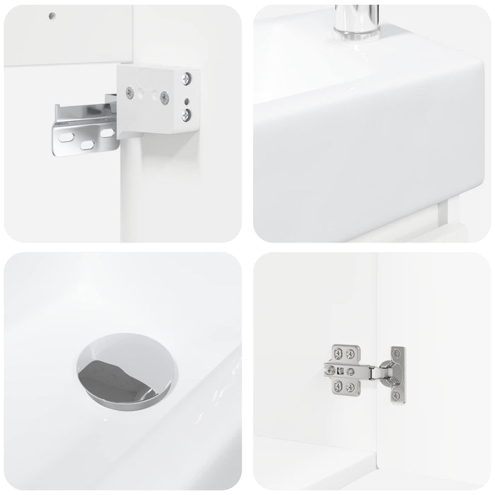 Unitate de baie cu robinet Alb 45,5 x 22,5 x 84 cm - WALTI WALTI