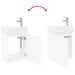 Unitate de baie cu robinet Alb 45,5 x 22,5 x 84 cm - WALTI WALTI