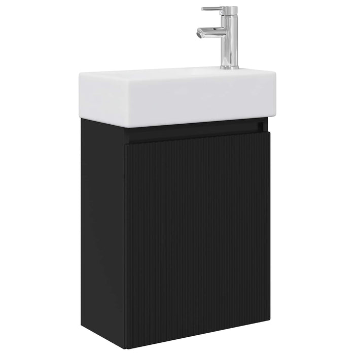Unitate de baie cu robinet Negru 45,5 x 22,5 x 84 cm - WALTI WALTI