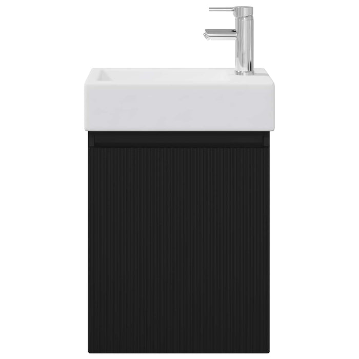 Unitate de baie cu robinet Negru 45,5 x 22,5 x 84 cm - WALTI WALTI