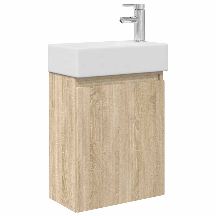 Unitate de baie cu robinet Stejar Sonoma 45,5 x 22,5 x 84 cm - WALTI WALTI