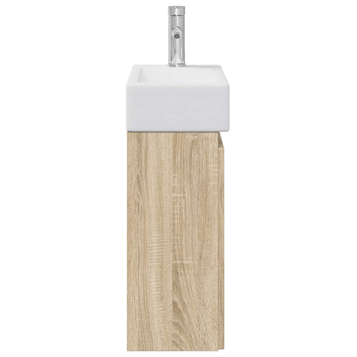 Unitate de baie cu robinet Stejar Sonoma 45,5 x 22,5 x 84 cm - WALTI WALTI