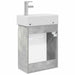 Unitate de baie cu robinet Gri Beton 45,5 x 22,5 x 84 cm - WALTI WALTI