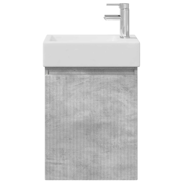 Unitate de baie cu robinet Gri Beton 45,5 x 22,5 x 84 cm - WALTI WALTI