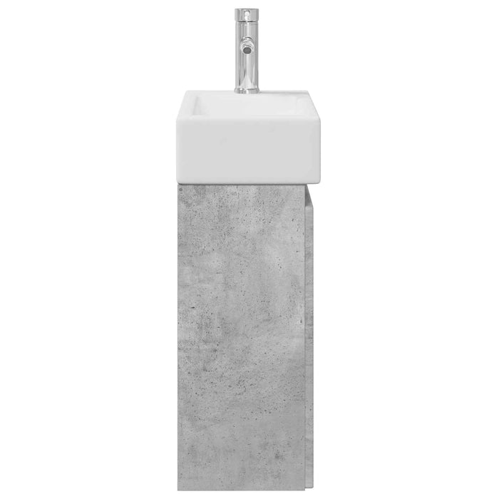 Unitate de baie cu robinet Gri Beton 45,5 x 22,5 x 84 cm - WALTI WALTI