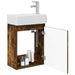 Unitate de baie cu robinet Stejar fumuriu 45,5 x 22,5 x 84 cm - WALTI WALTI