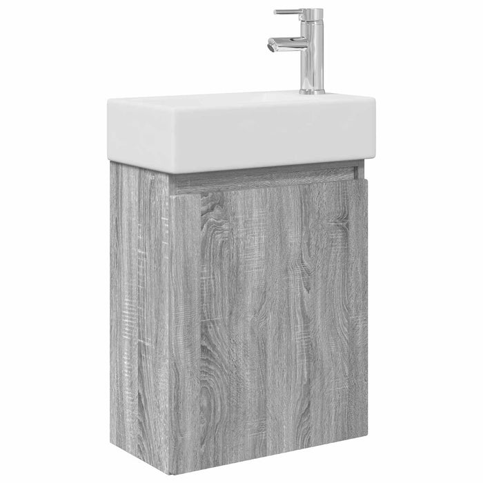 Unitate de baie cu robinet Sonoma gri 45,5 x 22,5 x 84 cm - WALTI WALTI