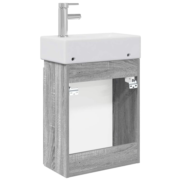 Unitate de baie cu robinet Sonoma gri 45,5 x 22,5 x 84 cm - WALTI WALTI